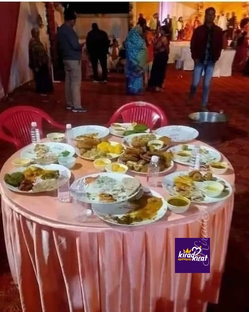 विवाह भोज में अन्न का सम्मान करें